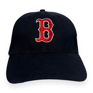 MLB Boston Red Sox Hat Cap Strap Back Blue Fan Favorite Genuine Merchandise Logo